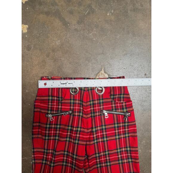 Miaou Pair of the “Morgan” Tartan Crop Flare Pants 25 - Picture 10 of 13